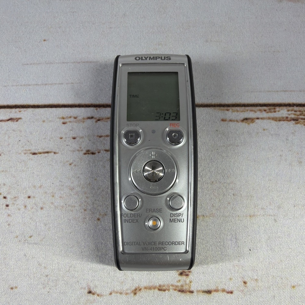 Olympus VN‑4100PC Digital Voice Recorder Tested Working – Used